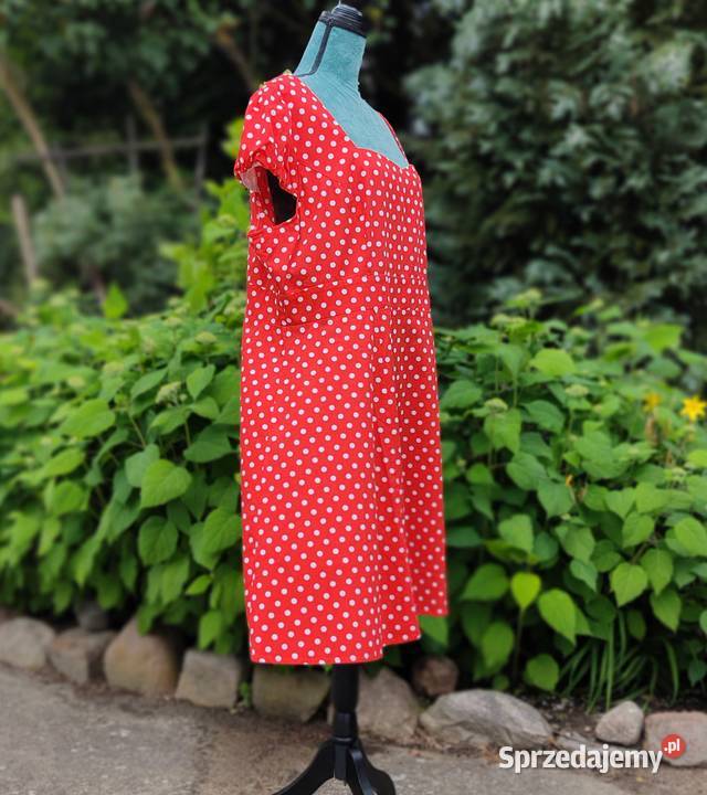 Sukienka retro Dolly and Dotty 48 4XL czerwona Szczecin