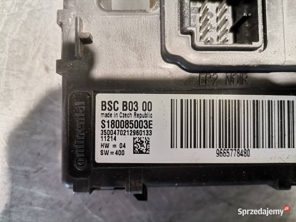 CITROEN C4 I MODUŁ BSC STEROWNIK 9665778480 Nowy Sącz