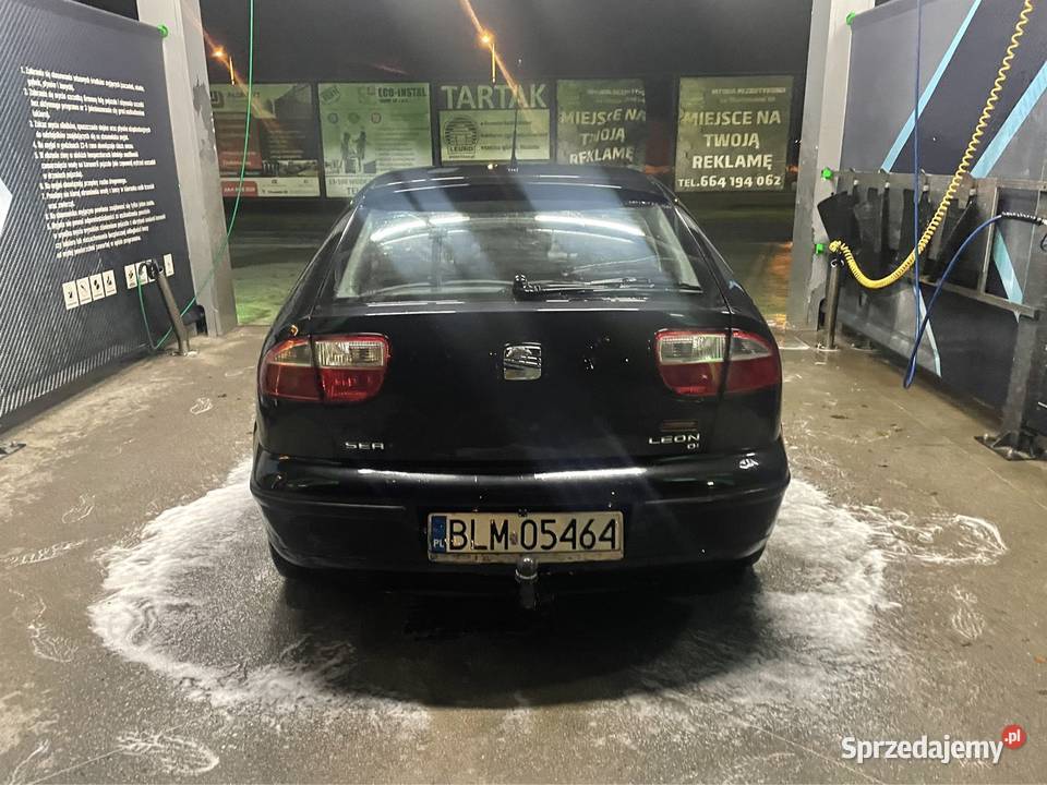 Seat Leon 19 TDI 110 Zwykła Pompa Klima Alu Hak czarny warmińsko-mazurskie Nidzica