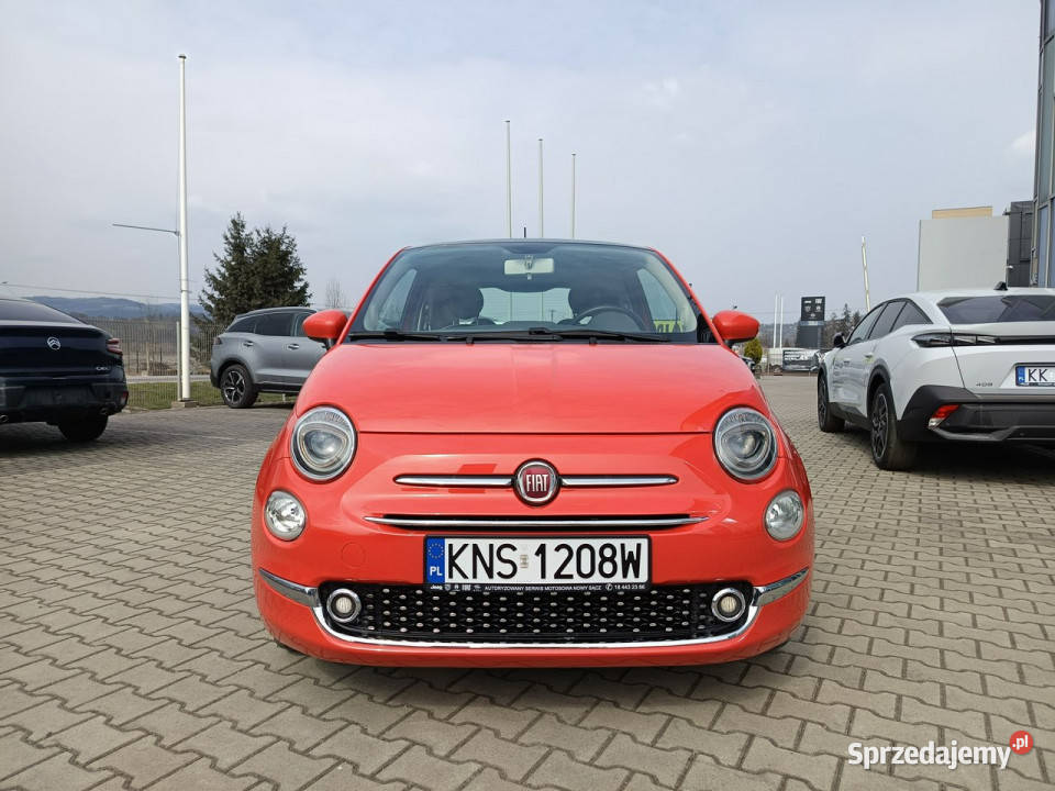 Fiat 500 Lounge 12 69 serwisowany panorama VAT23 146028km Nowy Sącz