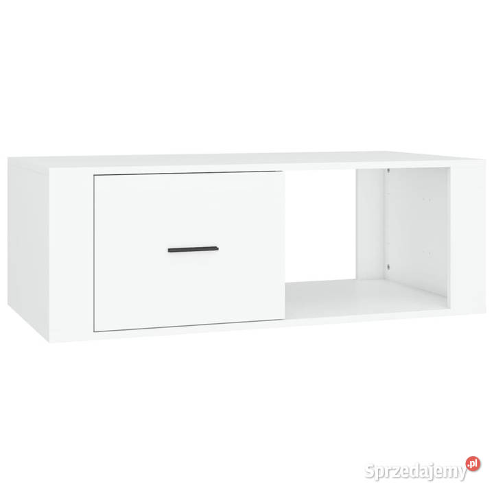 Stolik kawowy biały 100x505x35 materiał