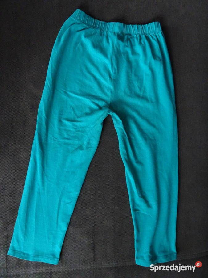 legginsy dziewczęce turkusowe rozmiar 170