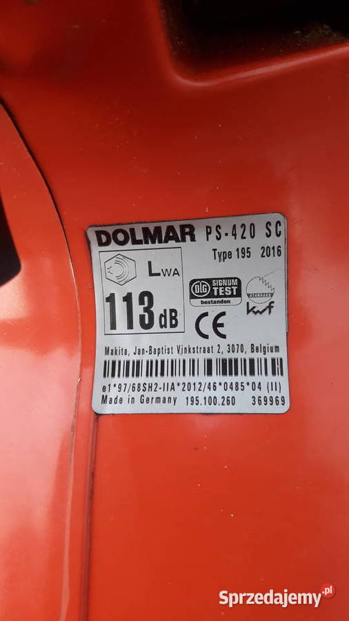 Piła spalinowa dolmar z 2016roku lubelskie