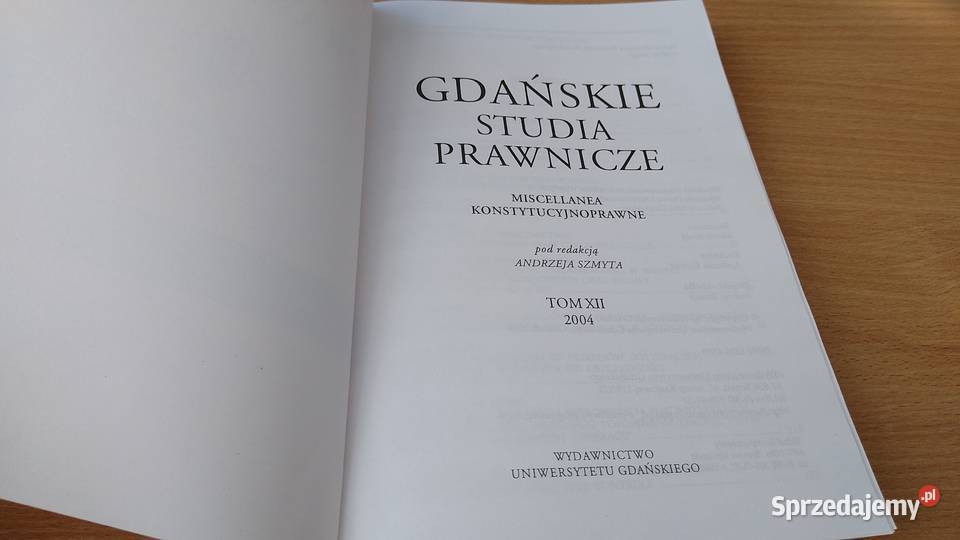 GDAŃSKIE STUDIA PRAWNICZE 12 2004 Miscellanea Gdańsk