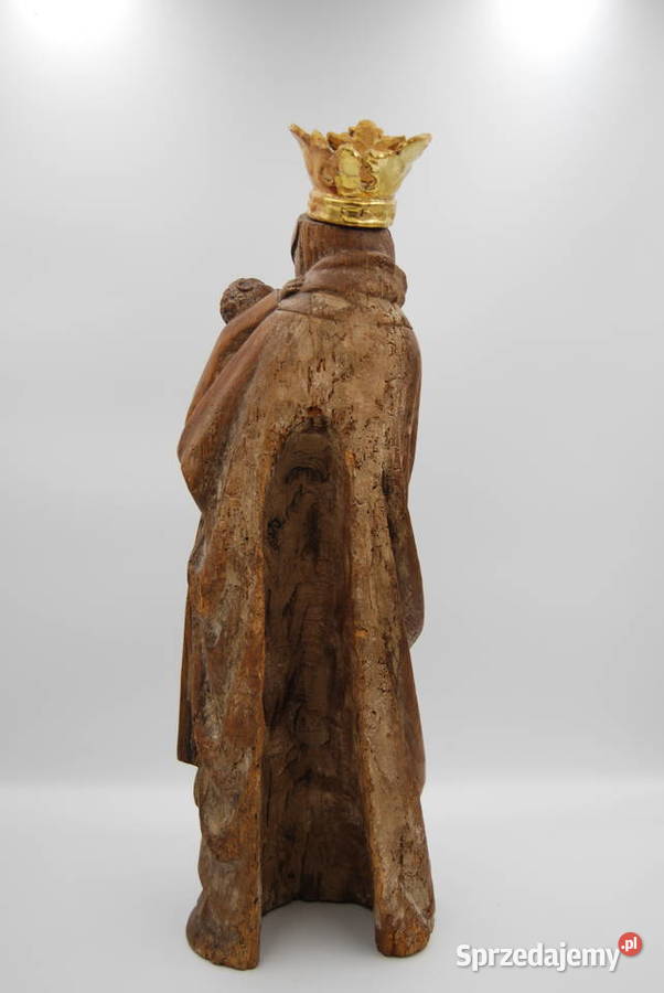 Rzeźba drewniana Madonna z dzieciątkiem Poznań