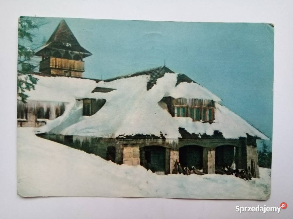 Pocztówka Rosyjska Szyndzielnia 1966r Znaczek Dąbrowa Górnicza