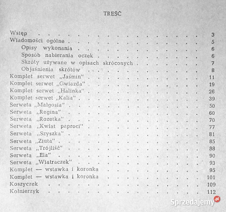 Serwety Różne wzory Stefania Martyniak Chełm sprzedam