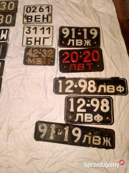 Tablica rejestracyjna Lwow1960 Pińczów