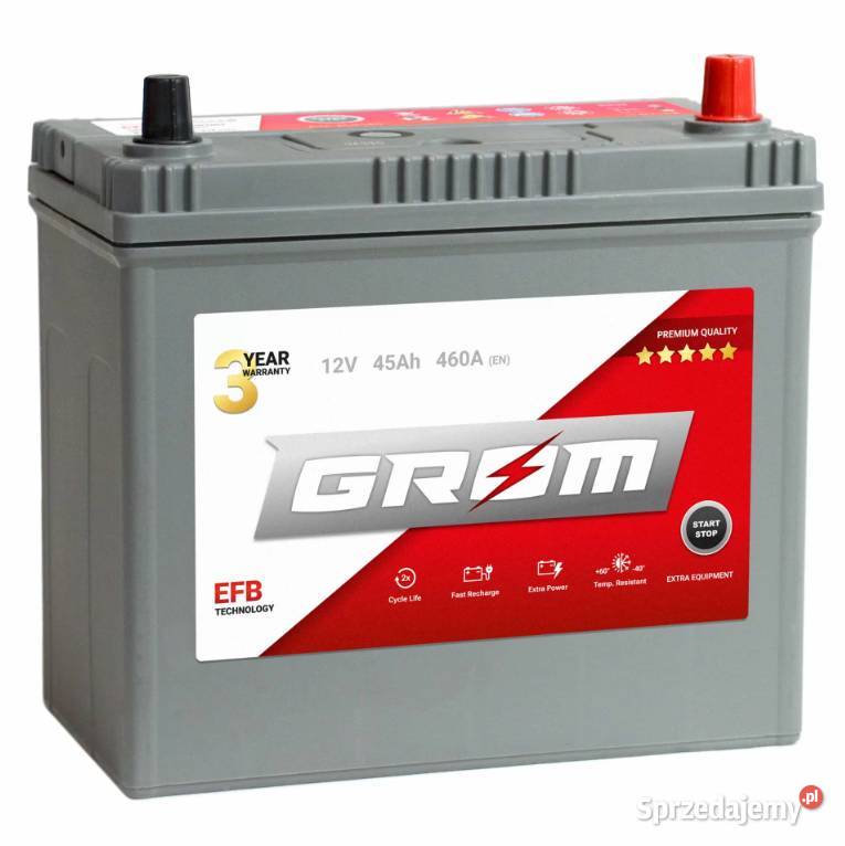 Akumulator GROM EFB 45Ah 460A Japan Specpart Słupsk sprzedam