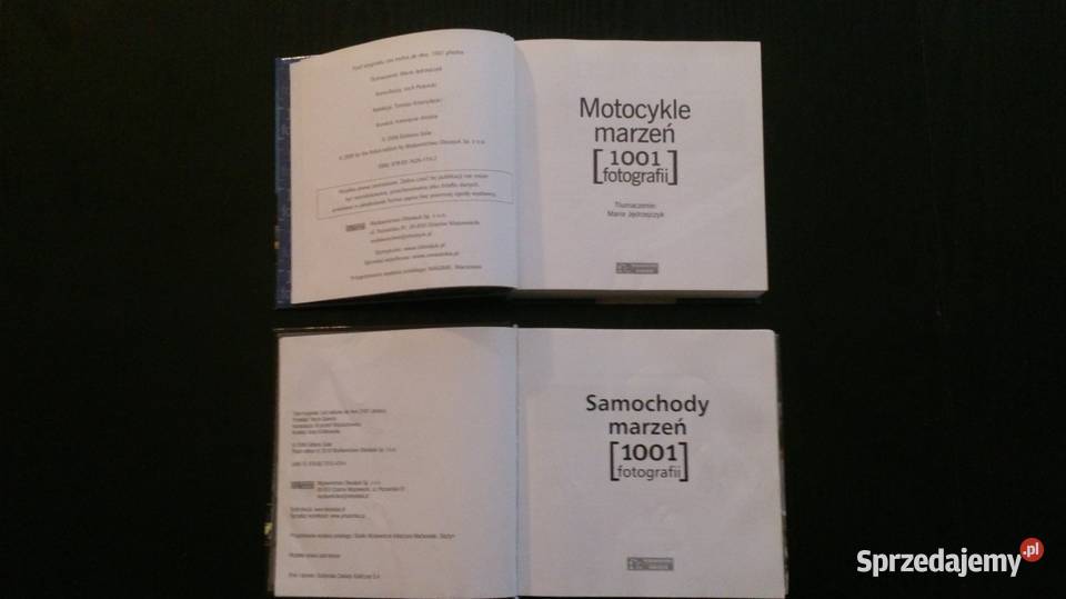 Zestaw książek Samochody marzeń Motocykle marzeń Zielona Góra