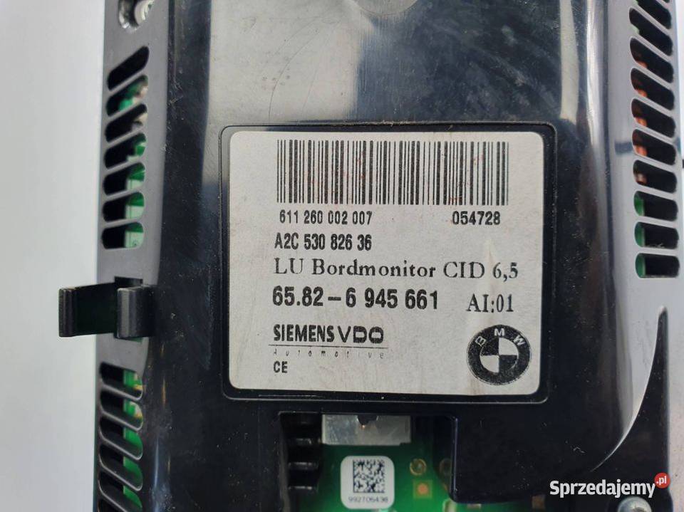 WYŚWIETLACZ PANEL BMW E60 530D A2C53082636 osobowe Lipno