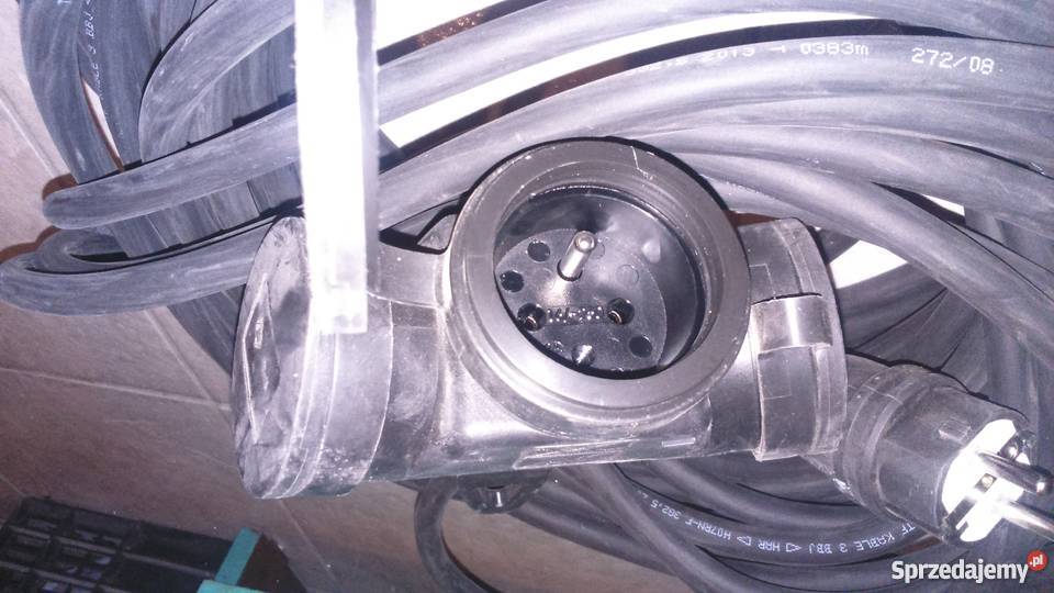Przedłużacz trójdrożny 25m IP44 230V16A kabel Elektryka i akcesoria lubelskie Lublin