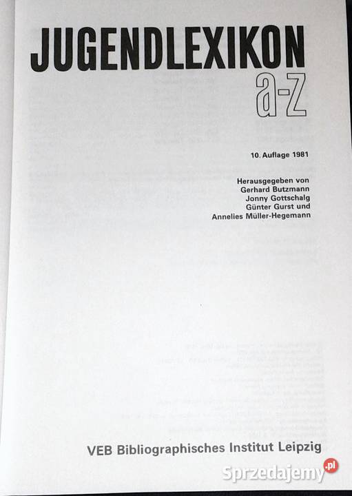 Jugendlexikon AZ Gerhard Butzmann Chełm