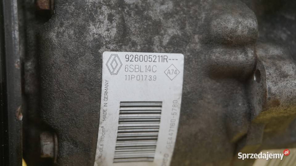 MEGANE III SCENIC 16 DCI 15r R9M402 sprezarka Suków