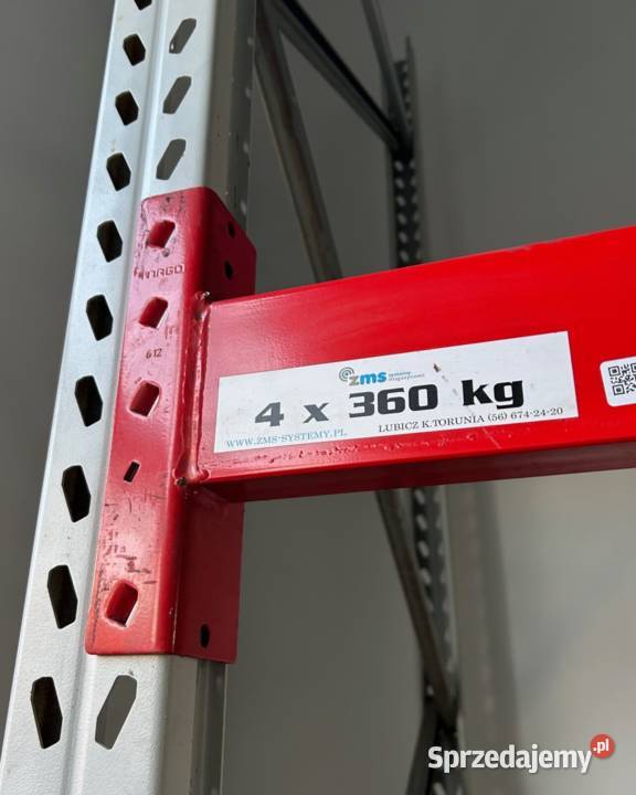 Regał magazynowy paletowy MGL H360 G110 trawers Chełm