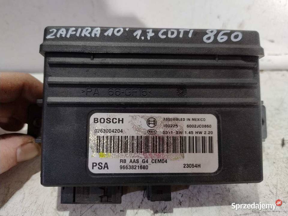 MODUŁ STEROWNIK PARKOWANIA OPEL ZAFIRA B