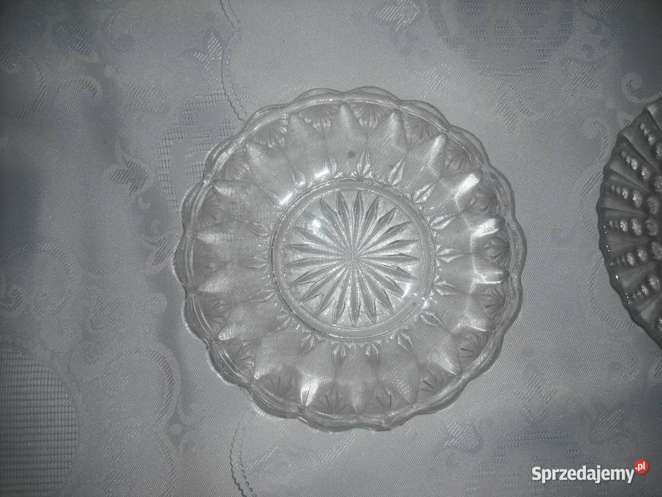 Talerzyki deserowe szklane NOWE przezroczysty Warszawa