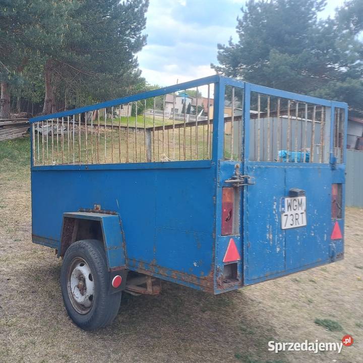 Przyczepa przyczepka jednoosiowa zarejestrowana mazowieckie Żyrardów sprzedam