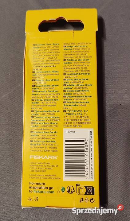 Fiskars Nożyczki dziecięce 13 MIGOTKA Jasień sprzedam