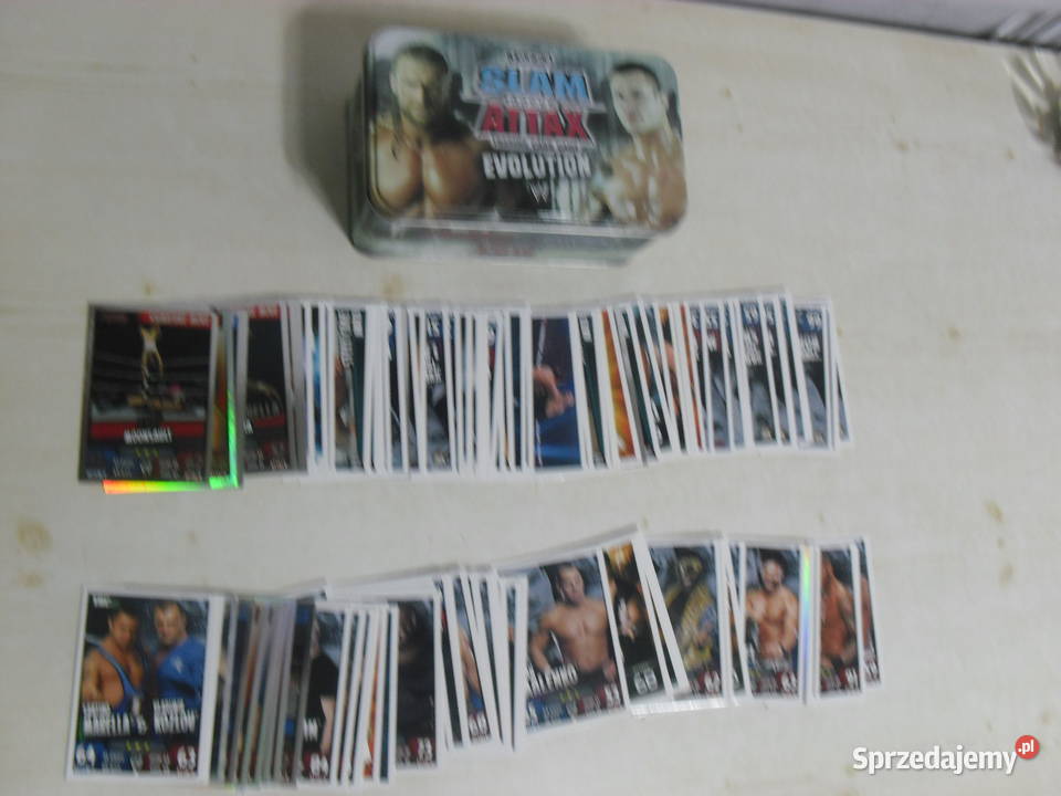 WWE Slam attax evolution Pudełko 110 kart Toops małopolskie Andrychów sprzedam