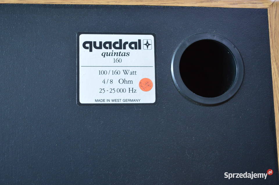 Piękne QUADRAL Quintas 160 Analogowe Muzykalne z Haczów