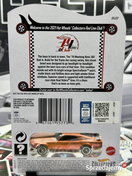 Hot Wheels RLC 70 Mustang Boss 302 BOX 23 Wrocław
