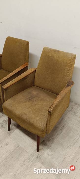 fotele PRL Gera DDR design lata 70te vintage Radomsko sprzedam