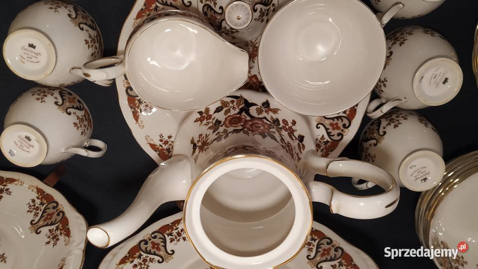 Zestaw kawowo obiadowy Royal Colclough Bone Porcelana i szkło wielkopolskie Piła