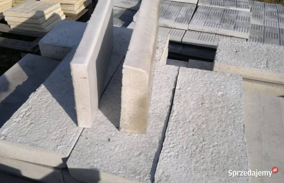 Obrzeża trawnikowe krawężniki płytki tarasowe śląskie Suszec sprzedam