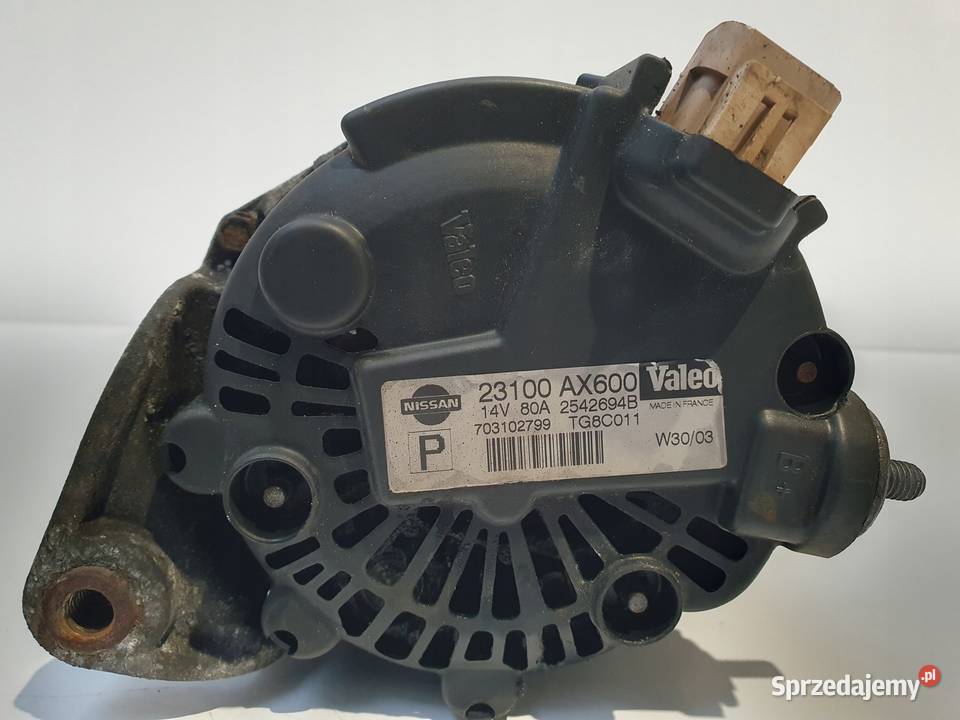 ALTERNATOR Nissan Micra K12 12 16V valeo Chełm
