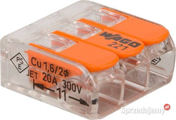 Złączka instalacyjna 3przewodowa 221413