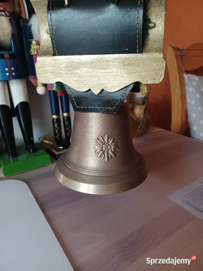 Krowiak Piękny mosiężny dzwonek Poznań sprzedam