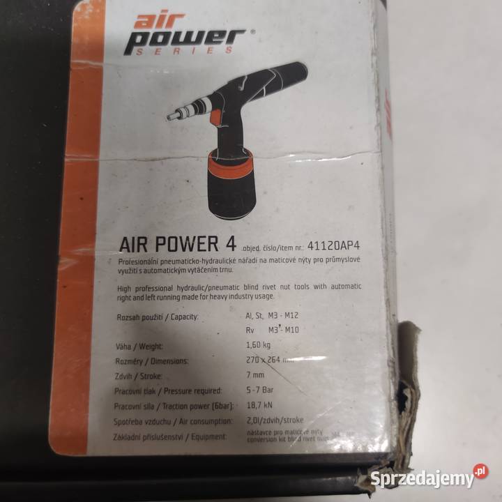 Air Power 4 pneumatyczna nitownica do Pozostałe Lublin