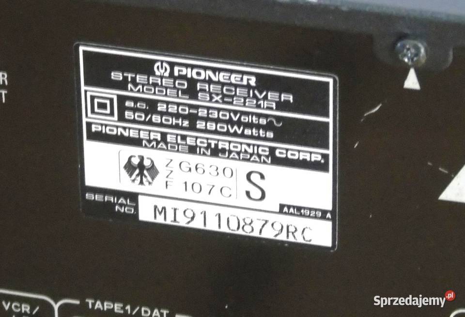 Wzmacniacz z radiem Pioneer SX221R sprawny
