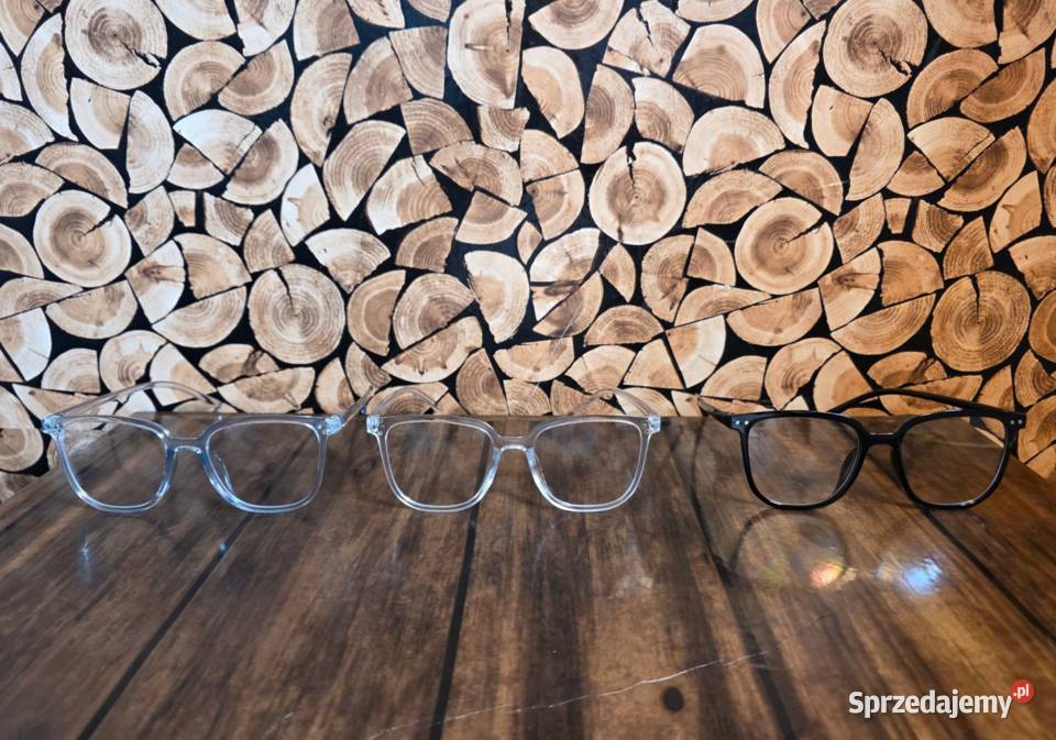 Zestaw 3 par okularów zerówek Blue Light Clear Okulary Biłgoraj