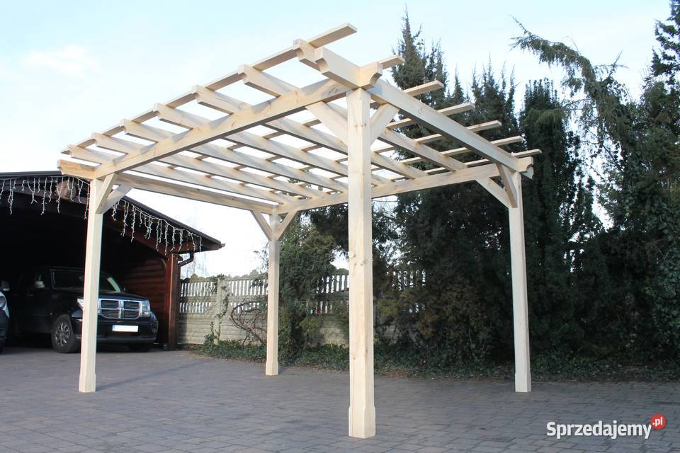 Pergola 330 x 360 Wiata Altana Zadaszenie drewno Łuków
