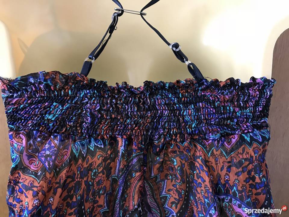 bluzka boho jedwabna na ramiączkach r40 Moda i Styl śląskie Katowice