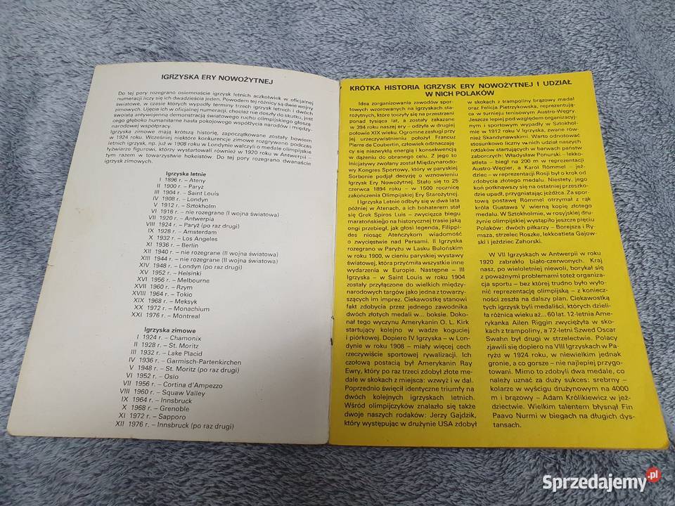 Polacy na Olimpijskich Arenach wydanie 1 1980 Gdynia sprzedam