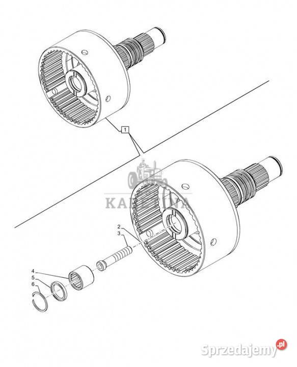 Holland T6070 Wałek 1664mm 87585033 Jastrzębniki