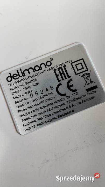 Wyciskarka Do Cytrusów Owoców Delimano Joy 800 m sprzedam