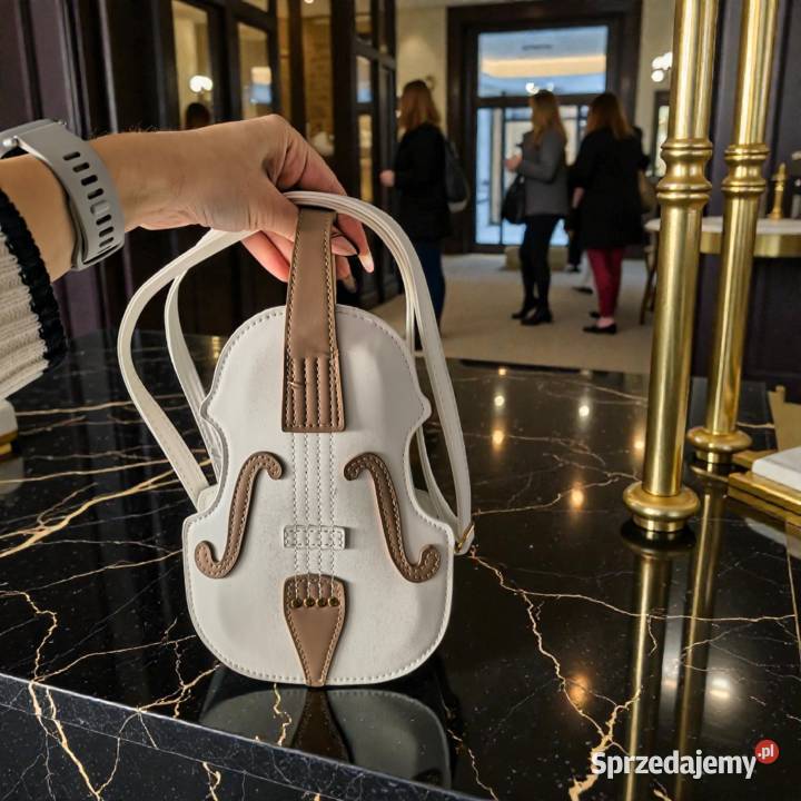 Torebka skrzypce biały Września