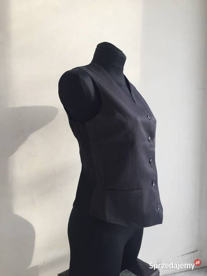 Kamizelki kelnerskie damskie ciemny grafit Wrocław sprzedam