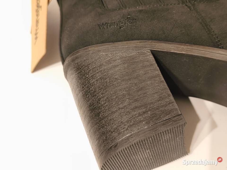 Nowe stylowe botki Wrangler na obcasie Nadarzyn