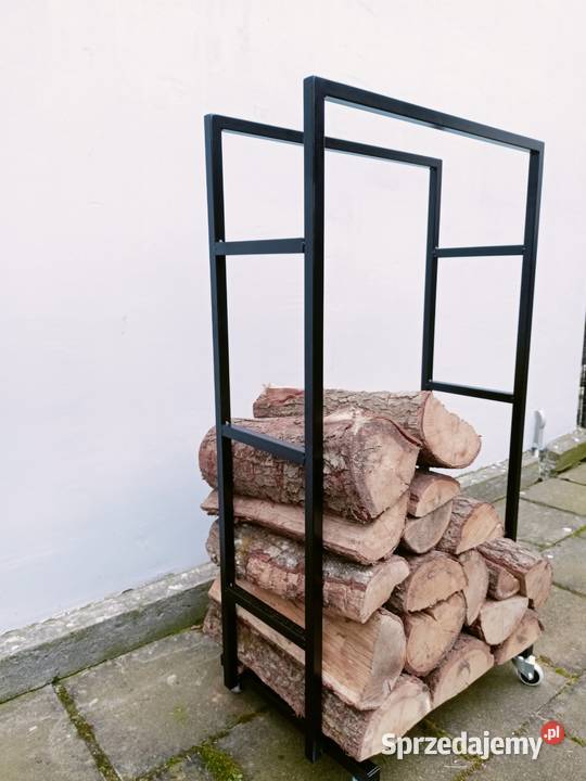 Duży stalowy kosz na Drewno Kominkowe LOFT Bydgoszcz