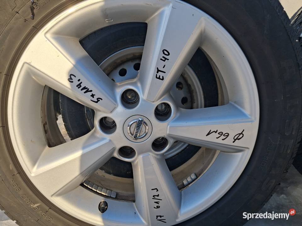 KOLA aluminiowe 17 Nissan Chmiel-Kolonia