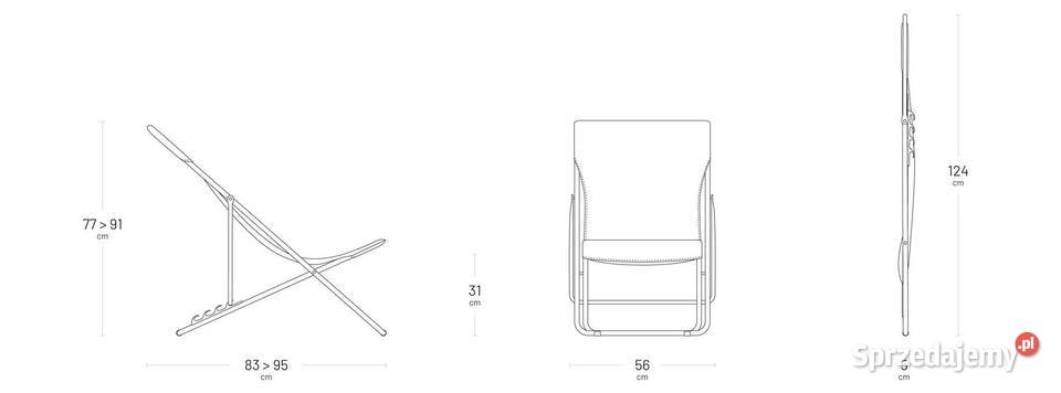 Leżak Lafuma Mobilier Maxi Transabat Ciel 2 metal Leżaki i leżanki Szarejki sprzedam