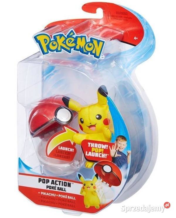 Wyskakujący Pikachu Pokemon Poke Ball Pop Action CE  Mogilany