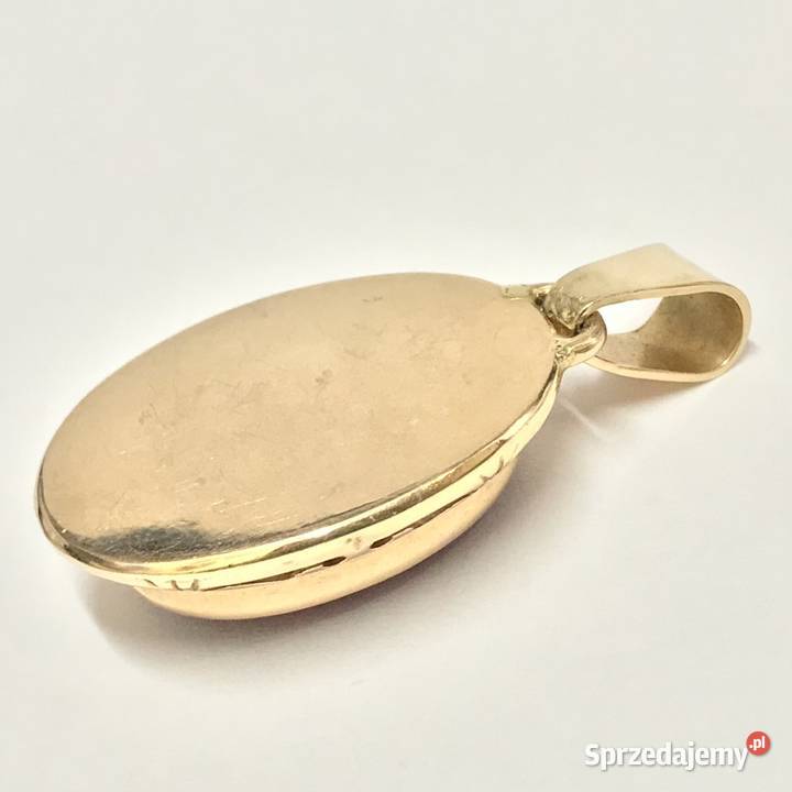 Złoty WISIOREK z rubinem 585 14K cudowny WIELKI Warszawa