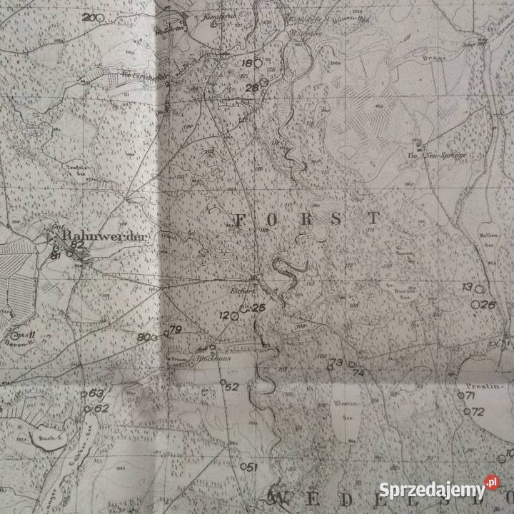 1208 Niemiecka Mapa Prostyni