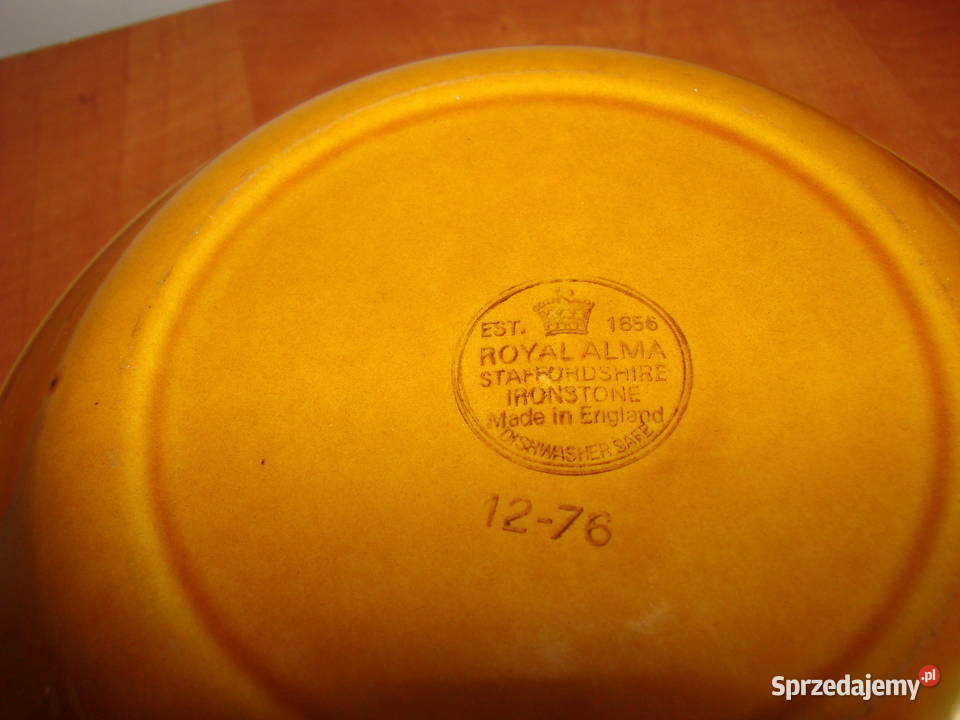 Royal Alma Staffordshire porcelitowe talerze Pruszcz Gdański